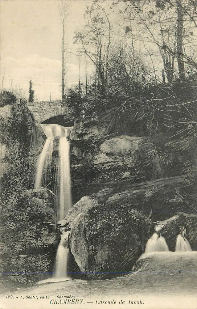 Chambéry — Cascata de Jacob — F. Gentil, editor - Frente