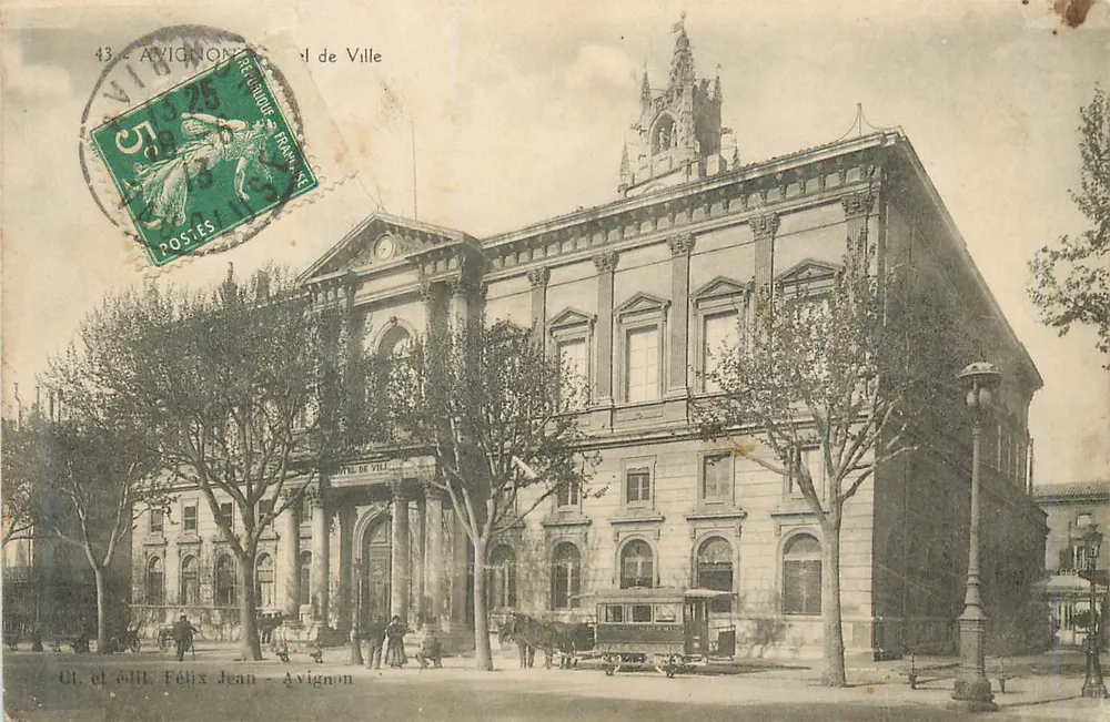 Hôtel de Ville — Avignon — Gl. e editor Félix Jean - Frente
