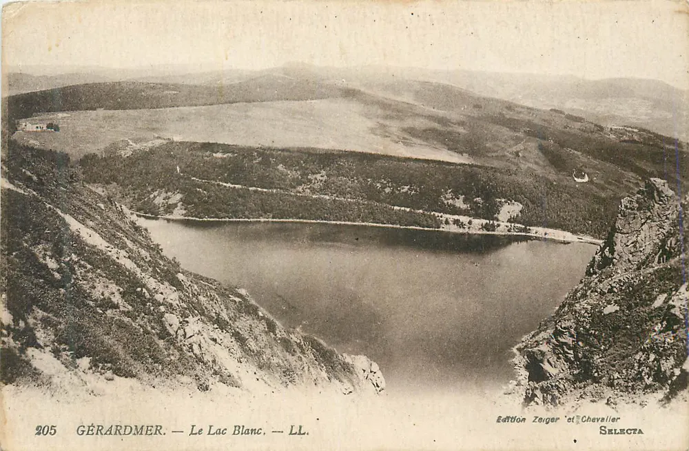 Gérardmer — O Lago Branco — LL. — Edição Zeiger 'e' Chevallier SELECTA - Frente