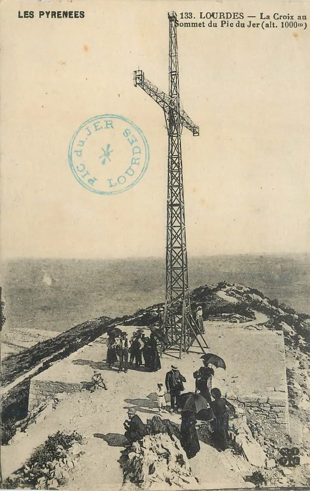 Lourdes — Die Kreuz am Pic du Jer (Höhe 1000m) — Die Pyrenäen, n°133 - Vorderseite