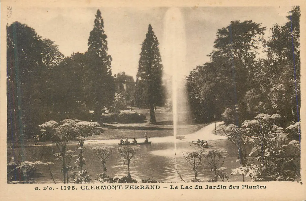 Clermont-Ferrand — Ansicht des Sees im Jardin des Plantes — g. d’o. - 1195 - Vorderseite