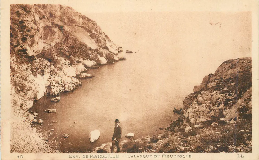 Ambiente de Marselha — Calanque de Figuerolle — LL - Frente