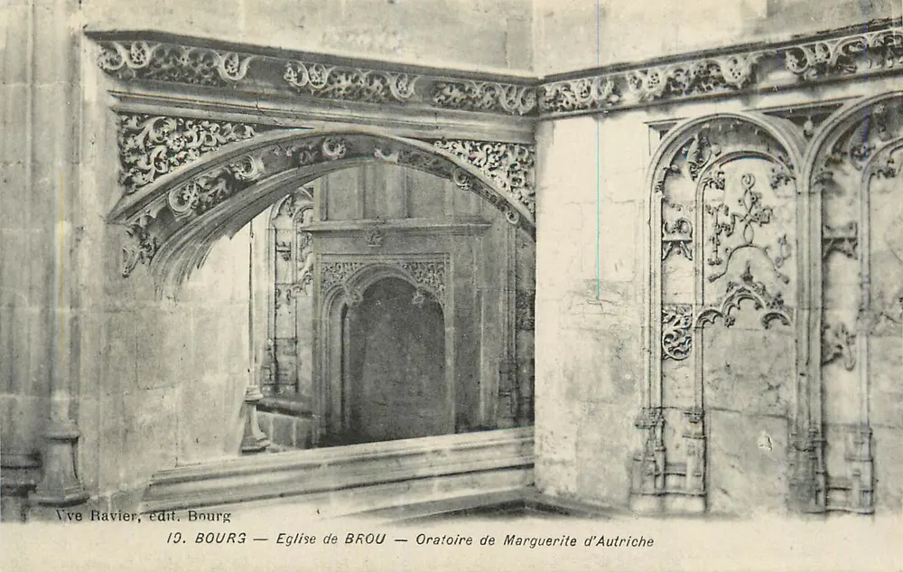 Bourg — Kirche von Brou — Oratorium von Margarete von Österreich - Vorderseite