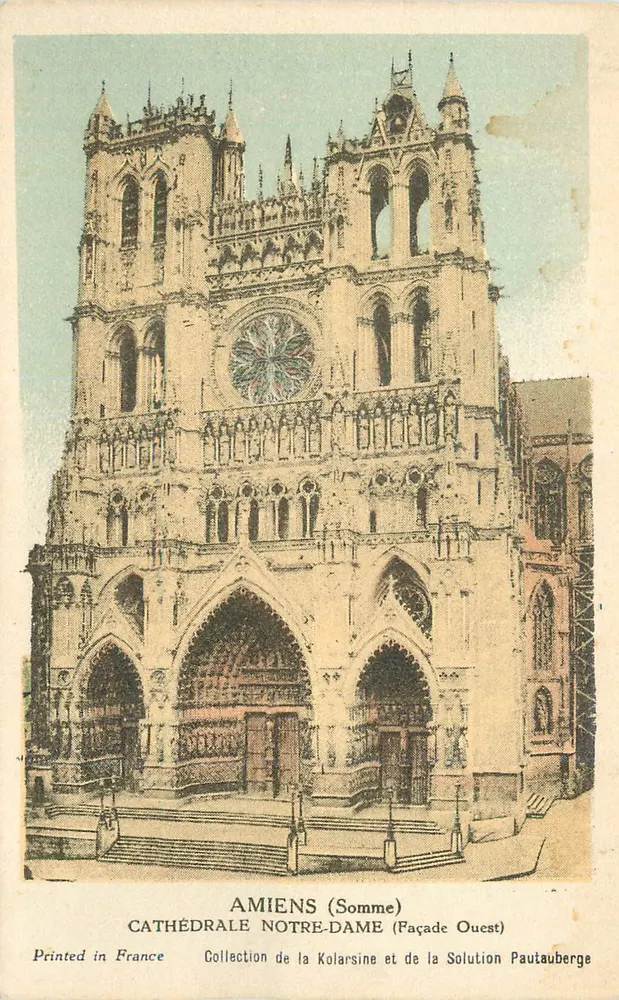Amiens (Somme) — Kathedrale Notre-Dame (Westfassade) — Sammlung von Kolarsine und Solution Pautaubege - Vorderseite