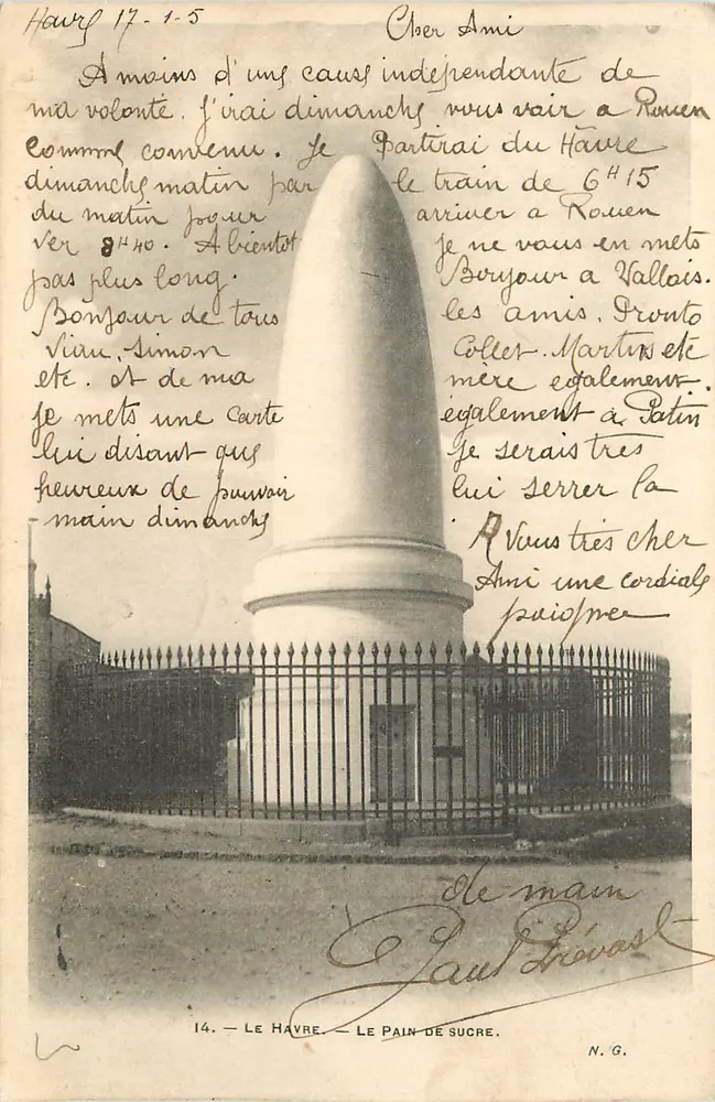 Le Havre — Le Pain de Sucre - Recto