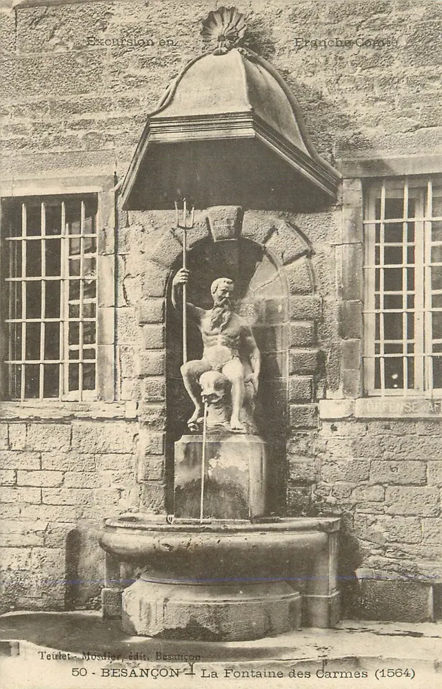 Besançon — Fontaine der Carmes (1564) — Teudet-Mosdier, Verlag Besançon - Vorderseite