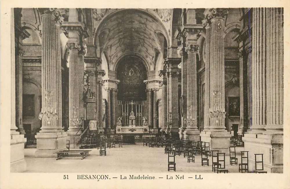 Besançon — A Madeleine — A Nef — LL — n° 51 - Frente