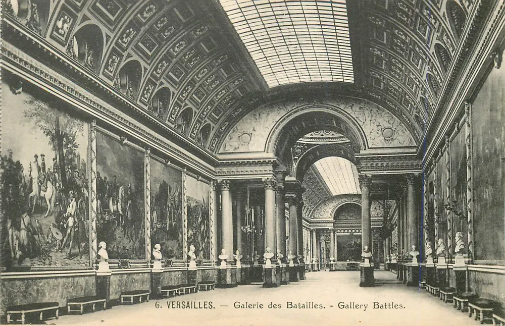 Versailles — Galeria das Batalhas — editor e número de série ilegíveis - Frente