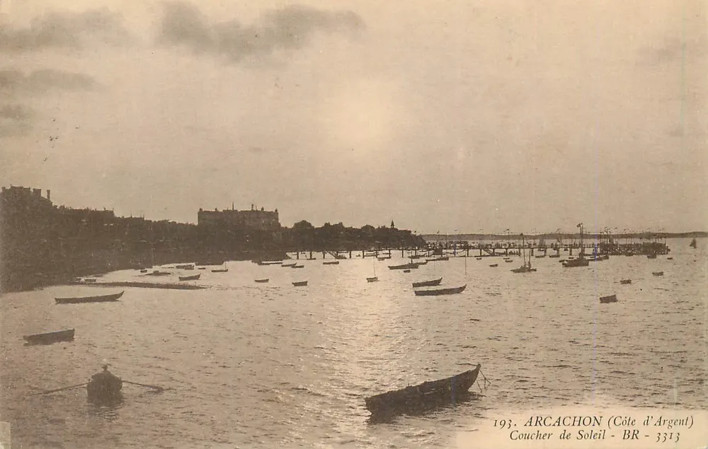 Arcachon (Côte d'Argent) — Pôr do Sol — BR - 3313 - Frente