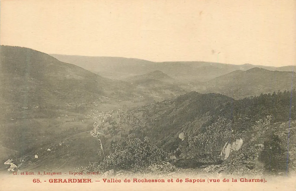 Tal von Rochesson und Sapois (Ansicht von der Charme) — GERARDMER — 65 — A. Largeron - Vorderseite