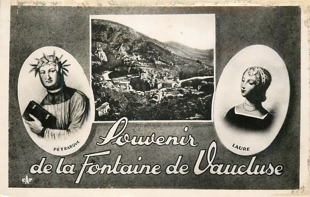Fontaine de Vaucluse — Erinnerung an die Fontaine de Vaucluse — Verlag C.A.P. - Vorderseite