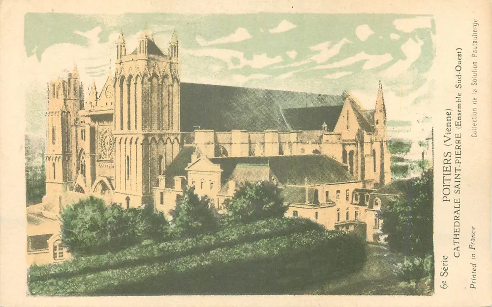 Poitiers (Vienne) — Kathedrale Saint-Pierre (Südost-Ensemble) — Sammlung von Soution Paul-Alberge, 6. Serie - Vorderseite