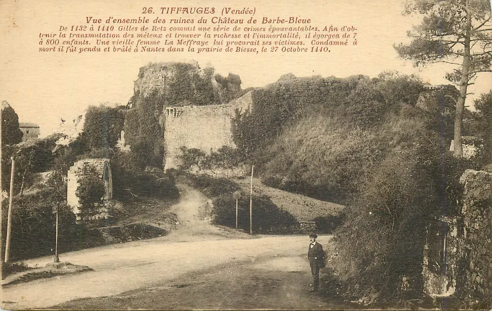 Tiffauges (Vendée) — Ruinen des Schlosses von Blaubeard — Éditions Tiffauges, n°26 - Vorderseite