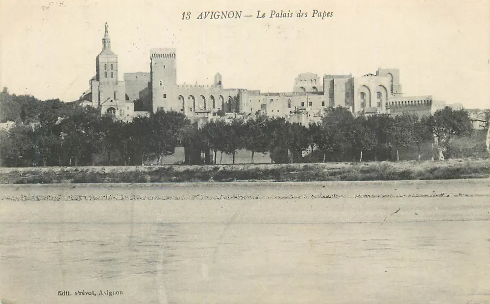 Avignon — O Palácio dos Papas — Edit. Prévot, Avignon - Frente
