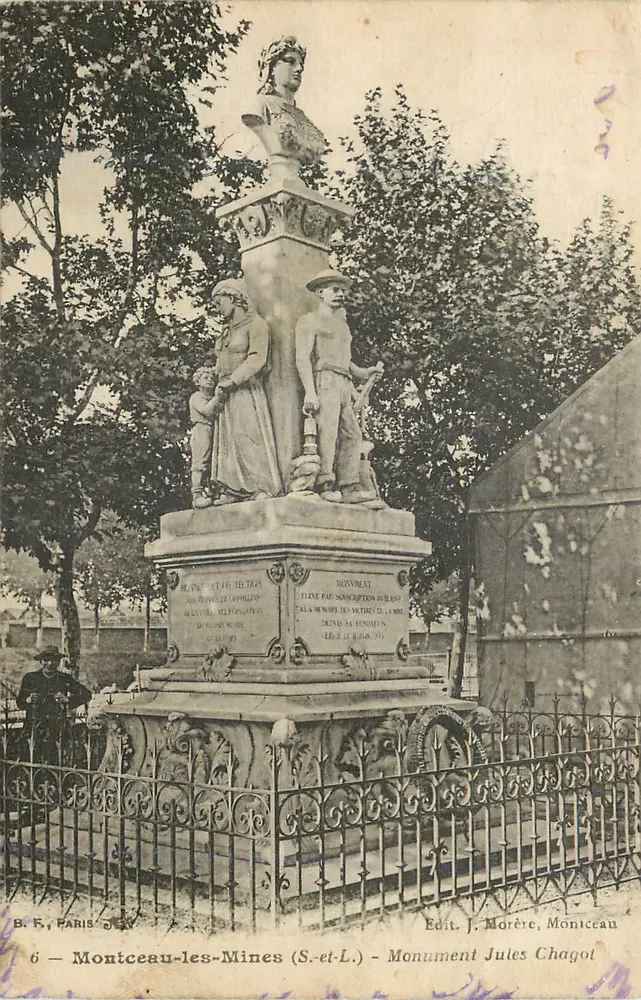 Monument Jules Chagol — Montceau-les-Mines (S.-et-L.) — Verlag J. Morère, Montceau - Vorderseite