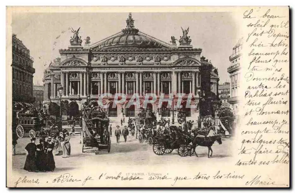 Paris - O Ópera — editor desconhecido, número de série não visível - Frente