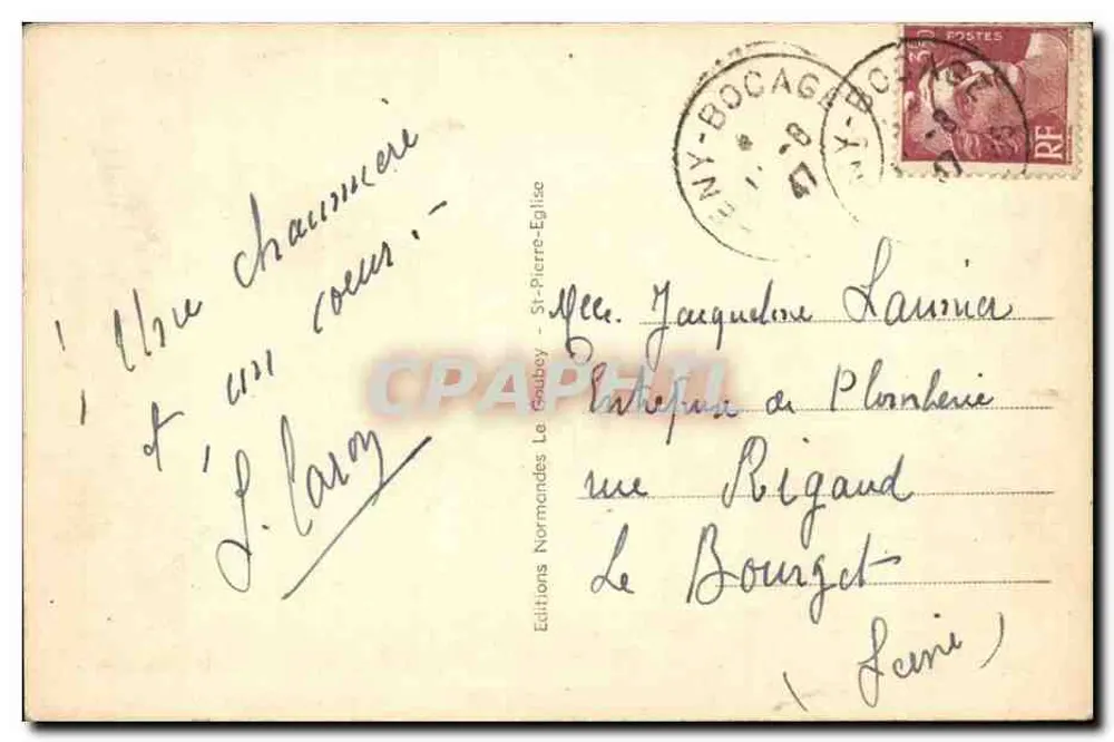 Dom normandzki — La Normandie Pittoresque — Wydawnictwo Le Goury, nr 4582 - Rewers