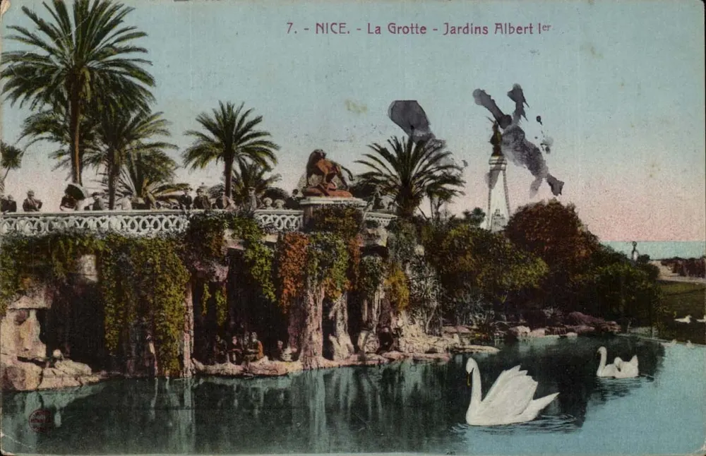Nice - A Gruta - Jardins Albert Ier — Edição Gilbert, n°7 - Frente