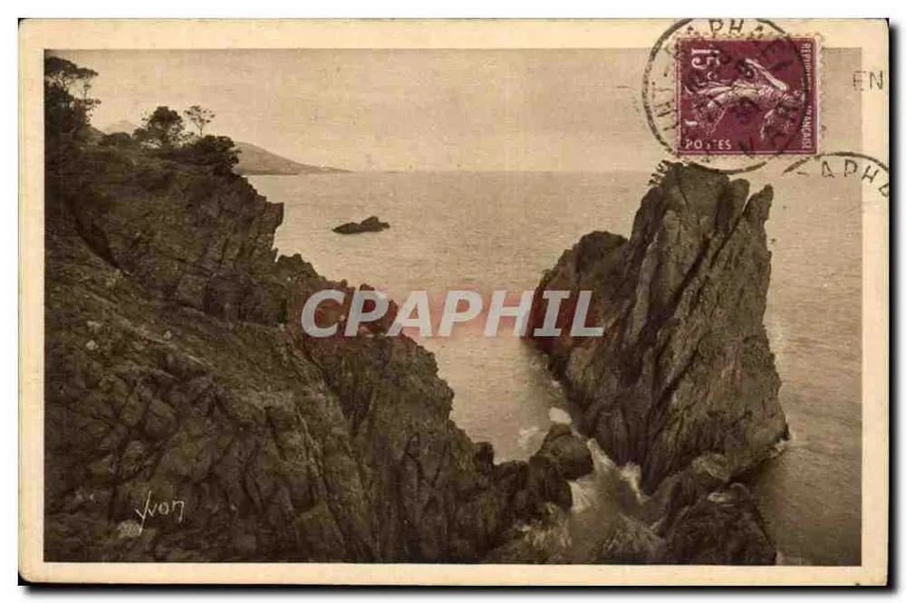 Corniche do Dramont — Saint-Raphaël, Agay — Edição de Arte Yvon - Frente