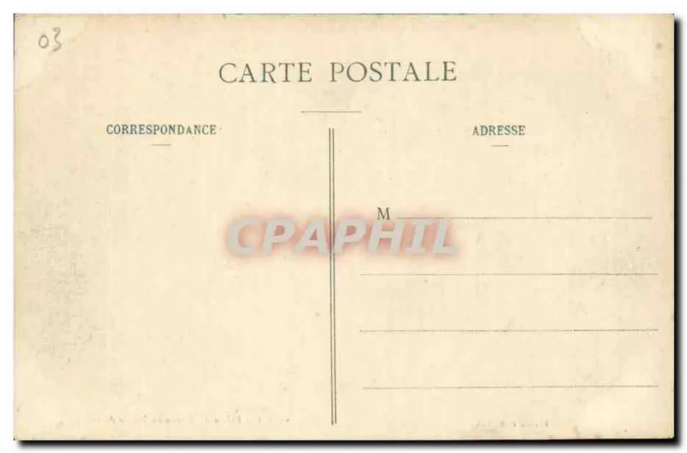 Vichy - Palais du Repos du Jardin de l'Hôpital — Verlag F. B., Vichy - Rückseite