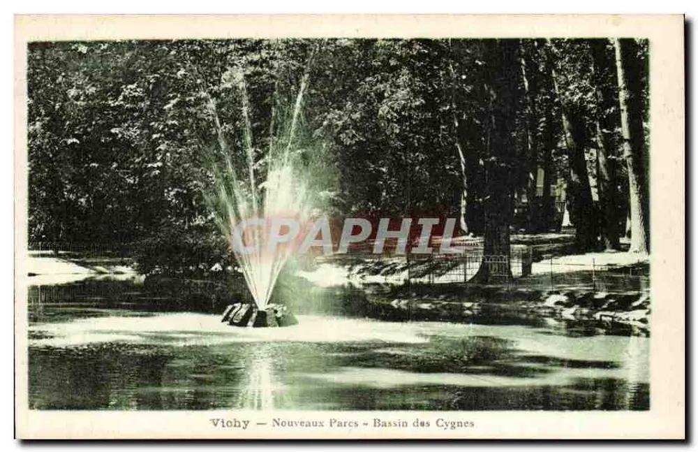 Vichy — Neue Parks — Schwannenteich — Verleger E. Argra, Vichy - Vorderseite