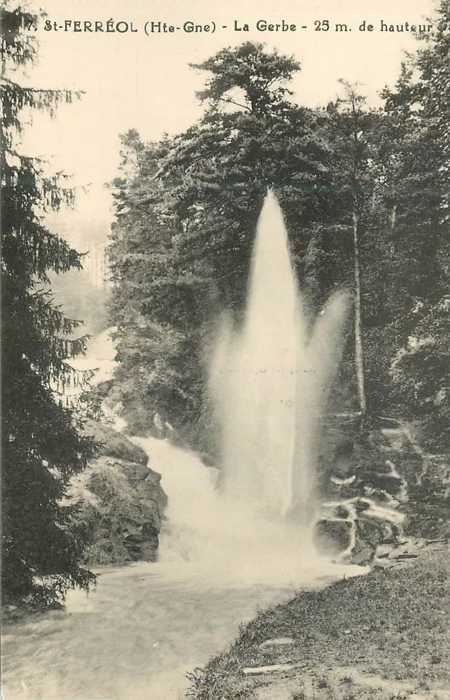 St-FERRÉOL (Hte-Gne) - La Gerbe - 25 m. Höhe - Vorderseite