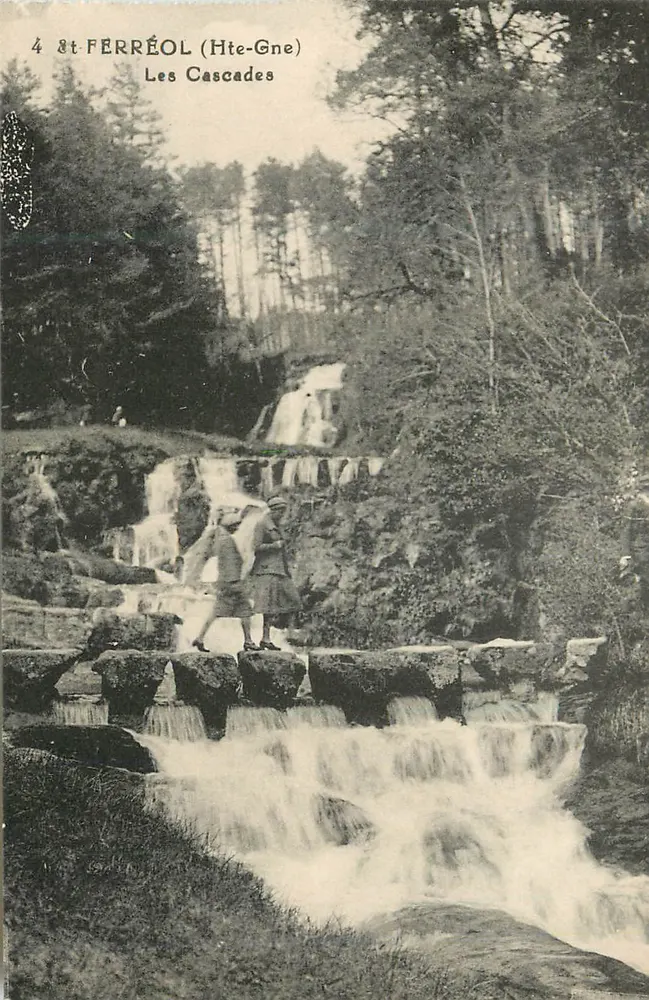 San Ferréol (Alte Garonne) — Le Cascate — editore sconosciuto, n. di serie 4 - Recto