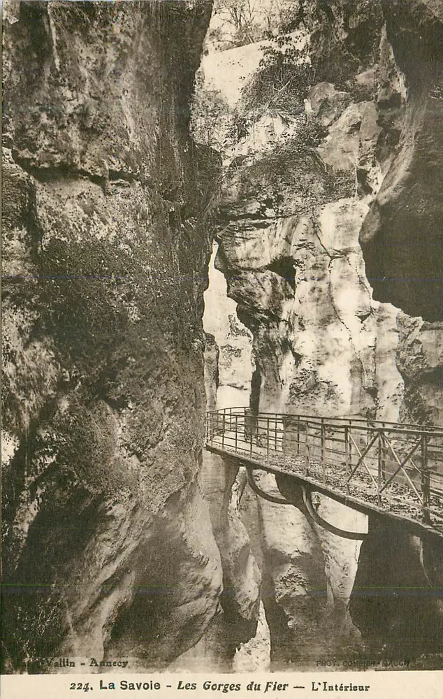 Die Schluchten des Fier — Das Innere — Savoie — Annecy - Vorderseite