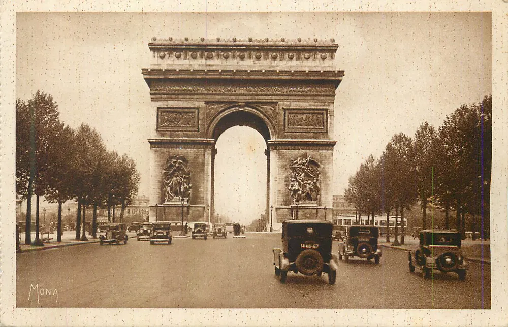 Arc de Triomphe — Paris — Verlag Mona - Vorderseite
