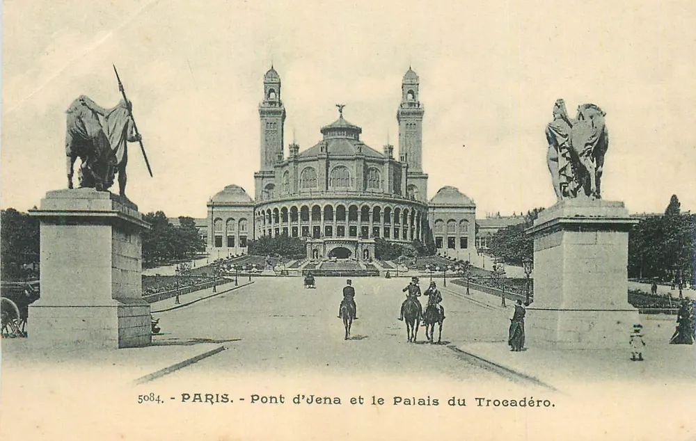 Paris - Brücke von Jena und das Palais du Trocadéro — unbekannter Verlag, Nr. 5084 - Vorderseite