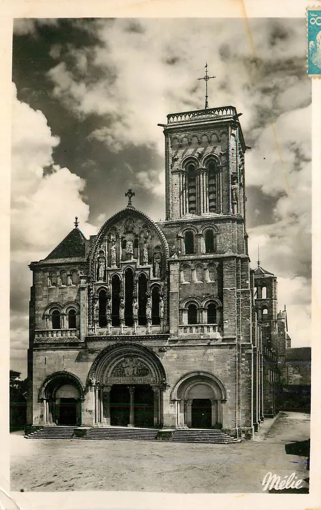 Abtei Saint-Évroult — romanische Fassade — Mélie - Vorderseite