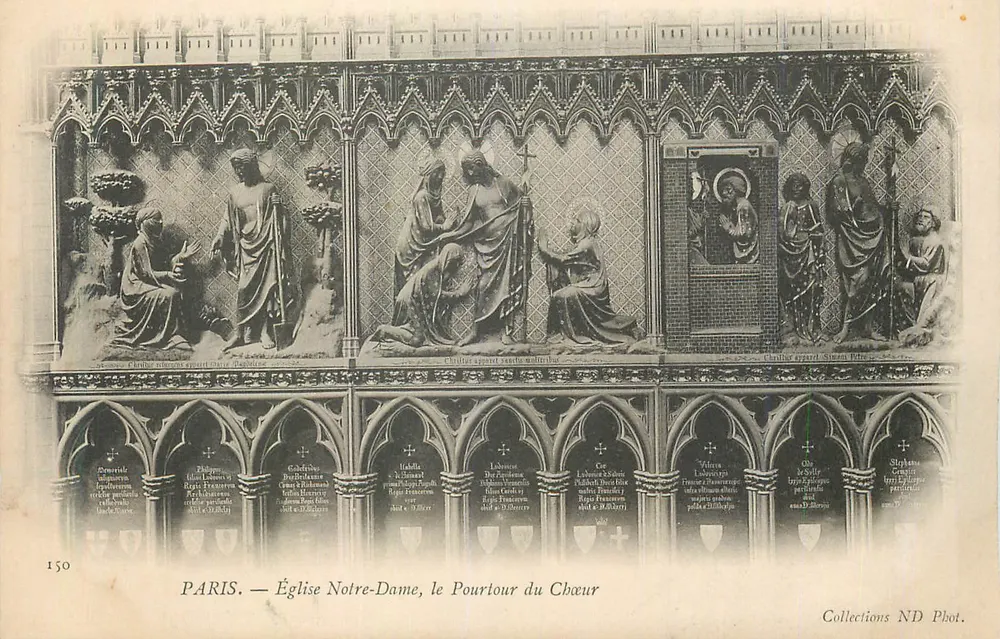 PARIS. — Kirche Notre-Dame, der Chorumkreis — ND Phot. Sammlung n° 150 - Vorderseite