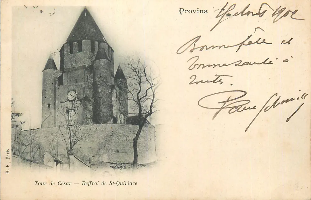 Turm von César — Glockenturm von St-Quiriac — Provins - Vorderseite