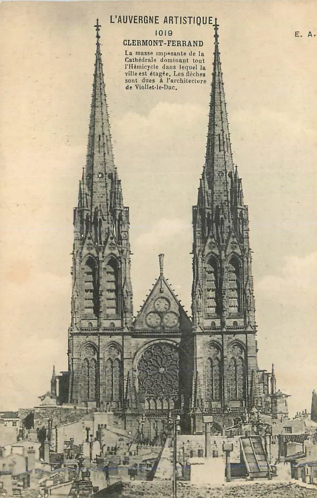 Clermont-Ferrand — Kathedrale — L'Auvergne Artistique 1019 - Vorderseite