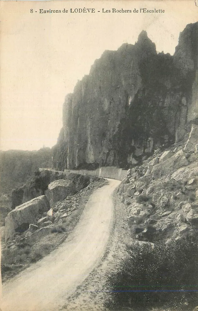 Omgeving van LODÈVE — De Roche van l'Escalette — Uitgever: n°8 van de serie - Voorkant