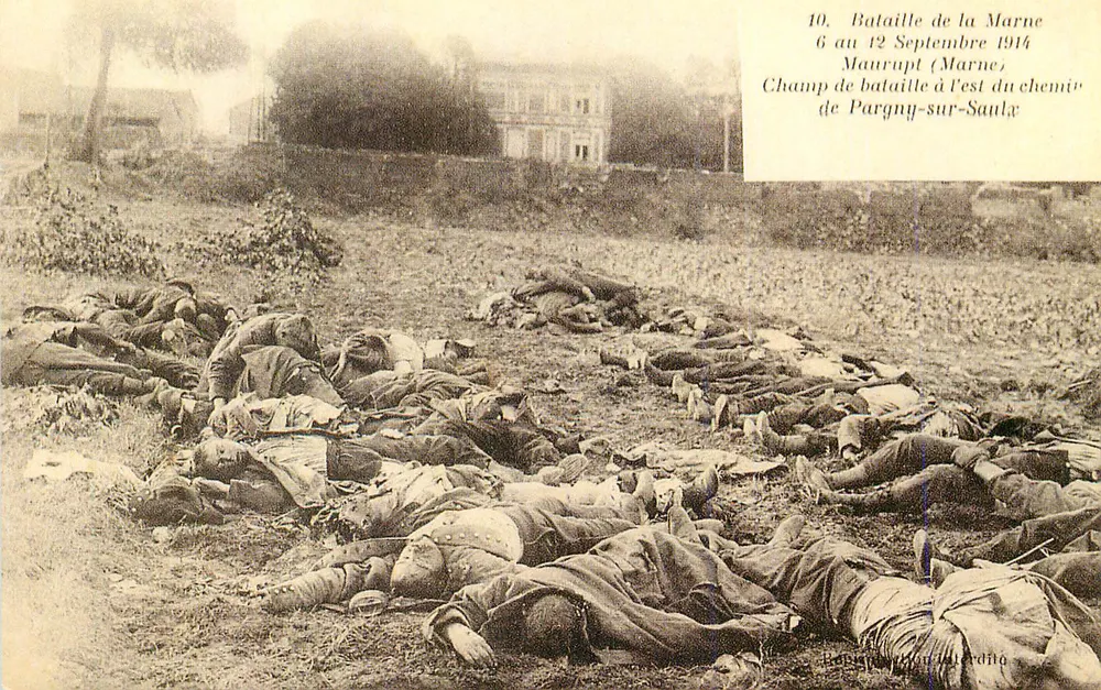 Schlachtfeld bei Maurupt (Marne) — 6. bis 12. September 1914 — Verbotene Ausgabe - Vorderseite