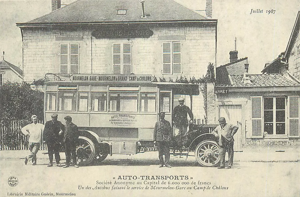 Mourmelon-Gare - Auto-Transports - Julho 1987 - Frente