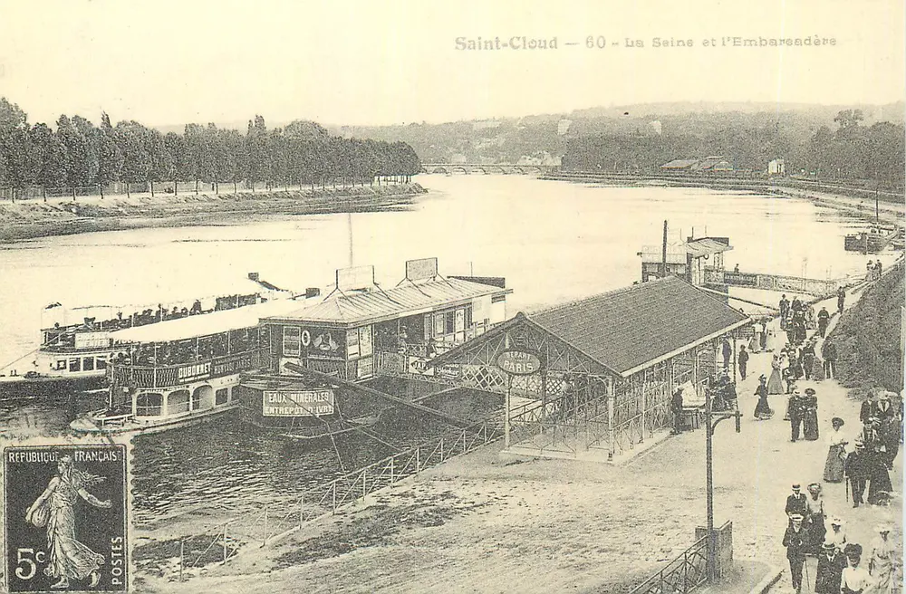 Saint-Cloud — A Seine e o Embarcadère — Editor desconhecido, n°60 - Frente