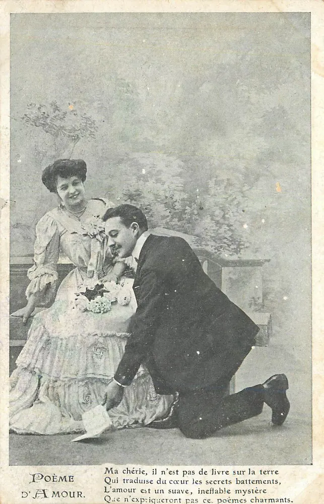 Proposta de casamento — Poema de Amor — Editor não identificado - Frente