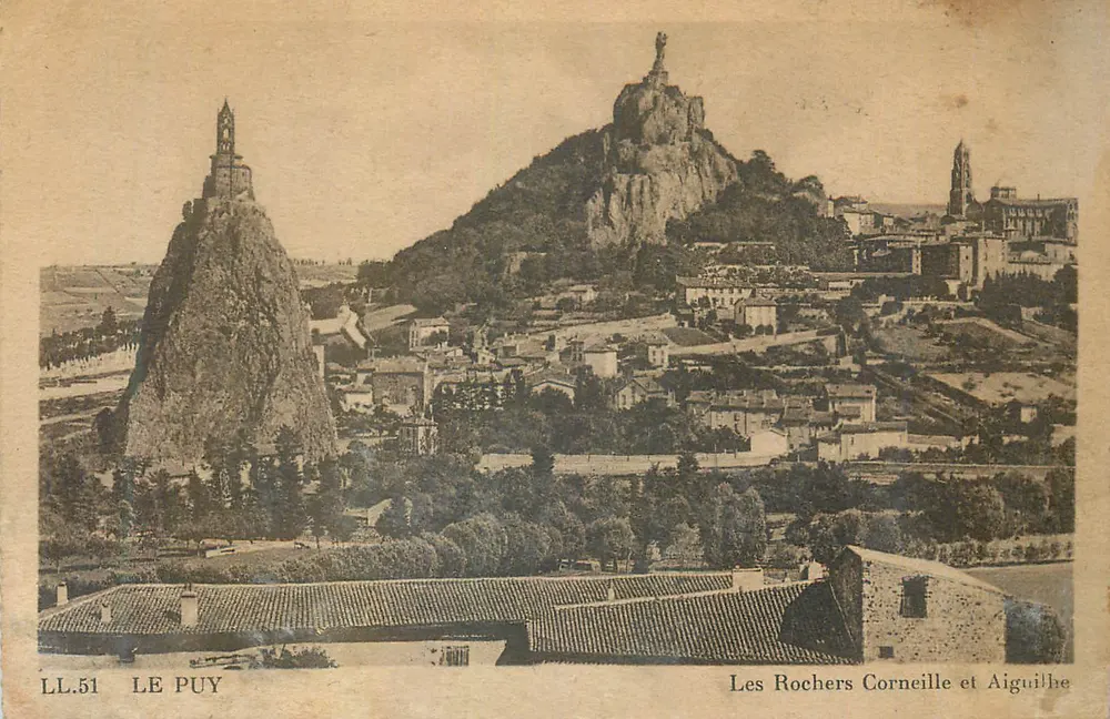 Le Puy — Felsen Corneille und Aiguilhe — LL.51 - Vorderseite