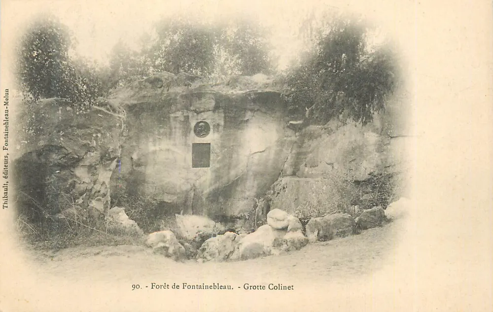 Colinet-Höhle — Forêt de Fontainebleau — Thibault, Verleger, Fontainebleau-Melin - Vorderseite