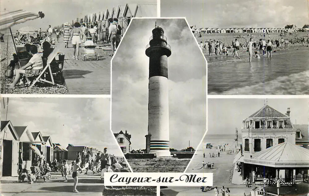 Cayeux-sur-Mer — Strand, Leuchtturm und Hütten — Verlag nicht sichtbar - Vorderseite