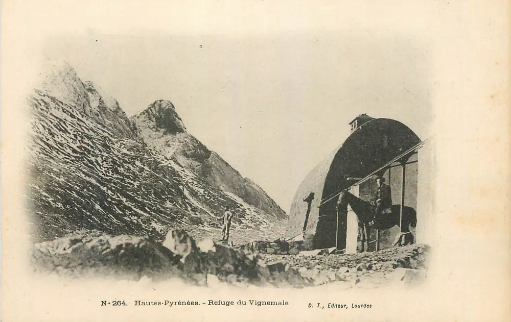 Hautes-Pyrénées - Schronienie Vignemale — D. T., Wydawca, Lourdes, N° 264 - Awers