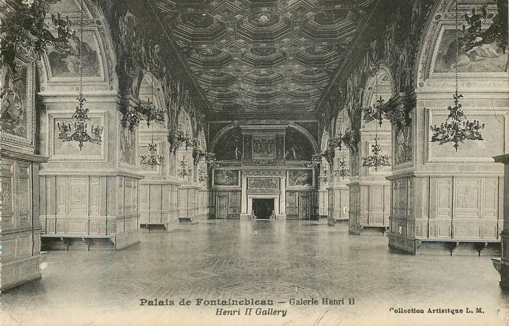 Schloss Fontainebleau — Galerie Henri II — Künstlerische Sammlung L.M. - Vorderseite