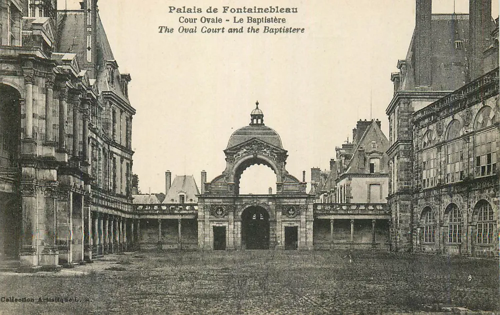 Palast von Fontainebleau — Ovaler Hof — Der Baptistert — Sammlung Armatique-Léon - Vorderseite