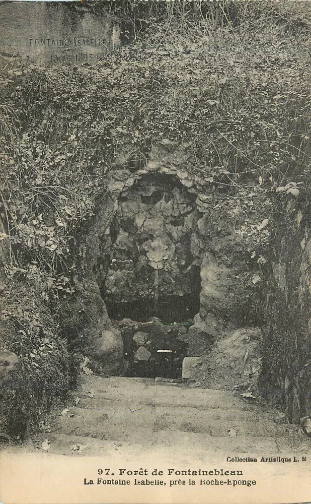 La Fontaine Isabelle, Forêt de Fontainebleau — Künstlerische Sammlung L.M. n°97 - Vorderseite