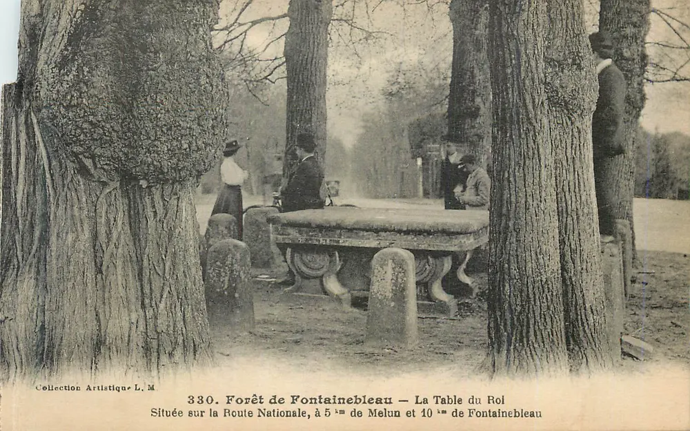 Wald von Fontainebleau — La Table du Rol — Collection Artistique L. M. n° 330 - Vorderseite