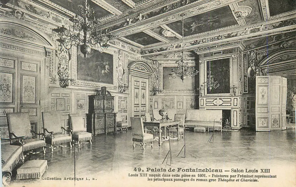 Schloss Fontainebleau — Salon Louis XIII — Sammlung Artistique L. M. - Vorderseite