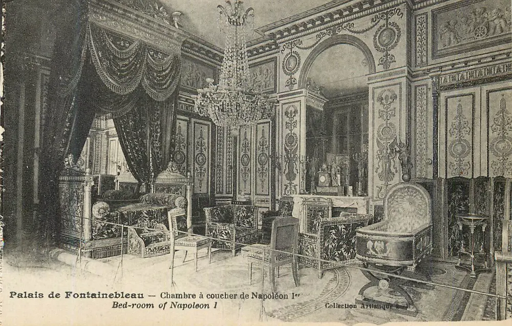 Schloss Fontainebleau — Schlafzimmer von Napoleon I — Collection Artistique 2 - Vorderseite
