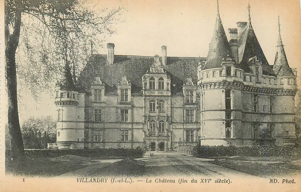 Villandry (Indre-et-Loire) — Das Schloss (Ende des 16. Jahrhunderts) — ND. Phot. - Vorderseite